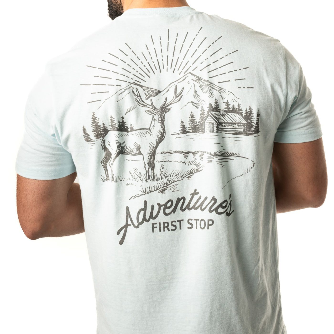 Men's Adventure’s First Stop Deer T-Shirt