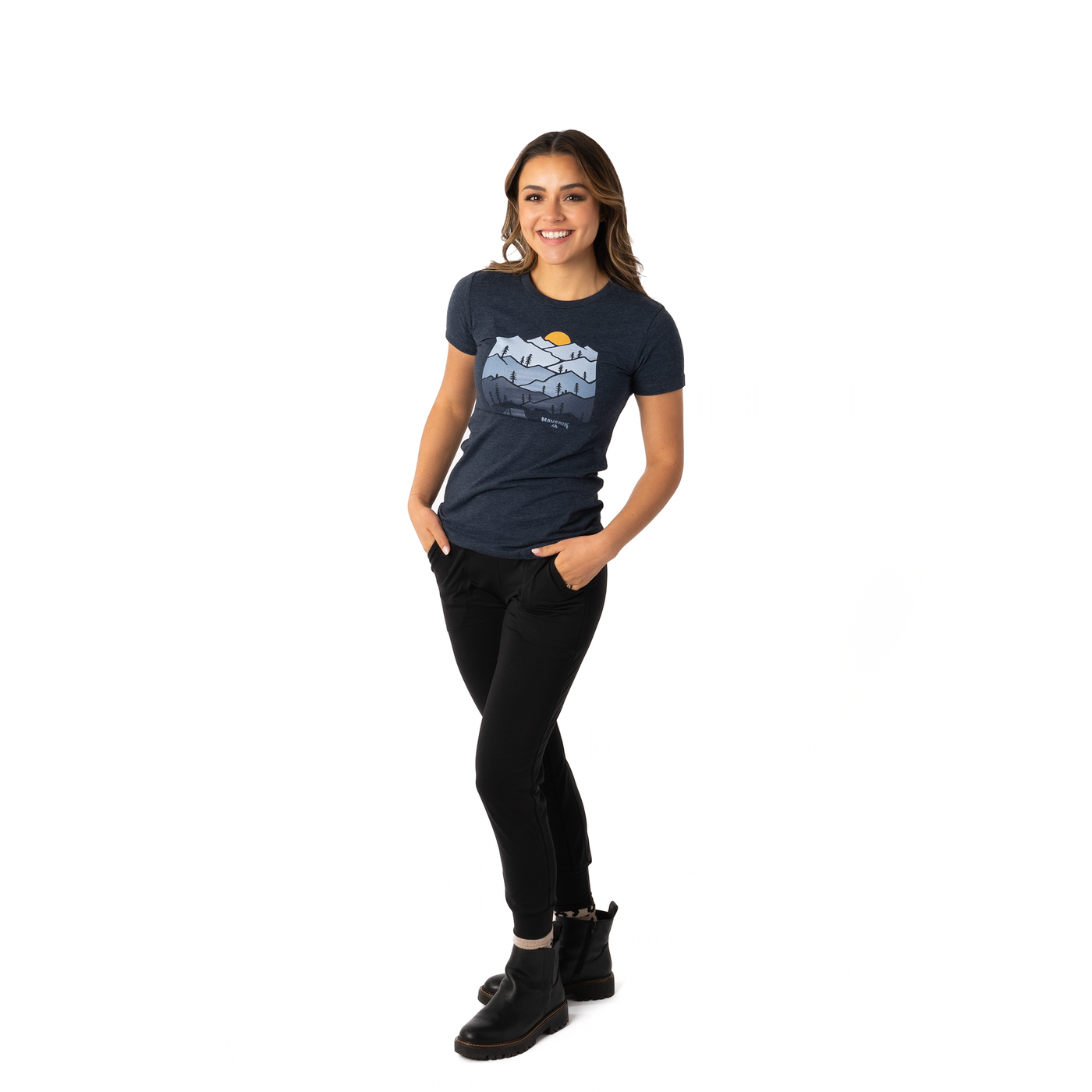 Women's Maverik Adventure Tee - Blue Mountain Camp