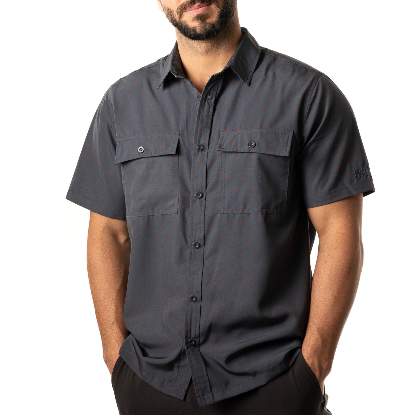 Men’s Charcoal Collared Shirt