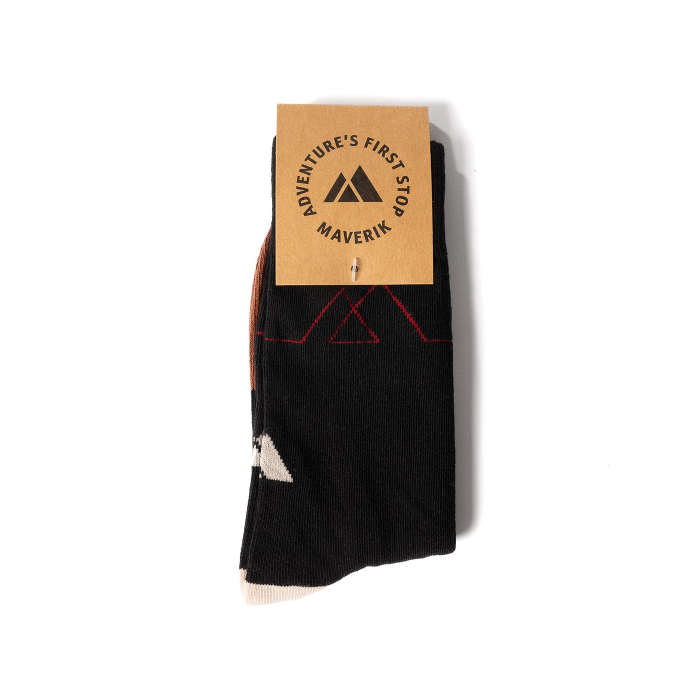 Mountain Line Art Socks