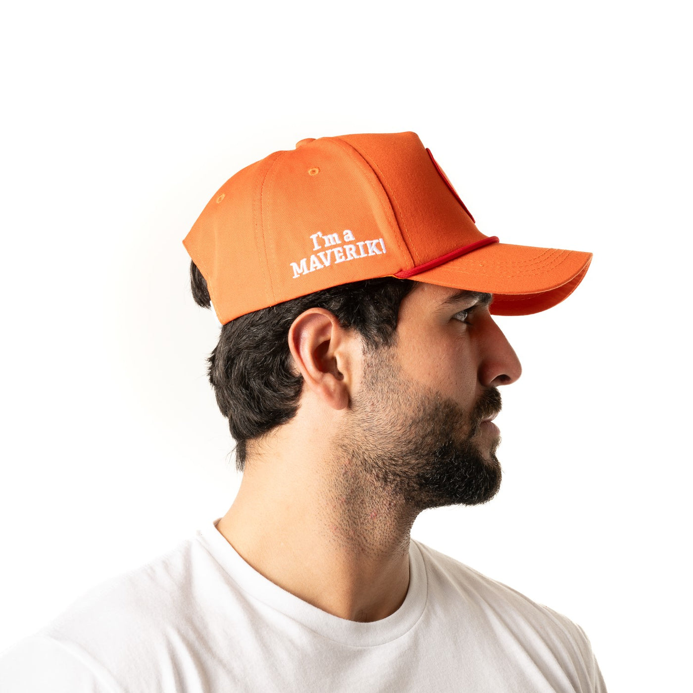 Orange Retro Maverik Hat